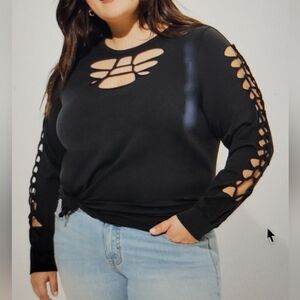 Never worn cool TORRID shirt, punk, goth, vintage style, sz 3,  plus, 22/24